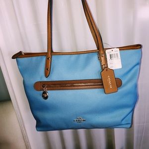 NEVER USED Blue Coach Purse